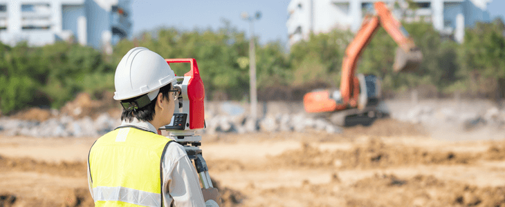 a construction worker at a worksite